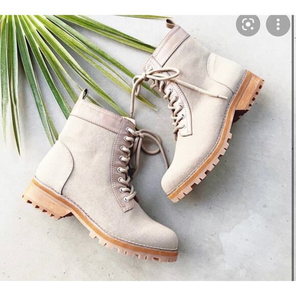 Abound Molli Combat Boot blush canvas size‎ 9.5 NEW - Picture 1 of 7